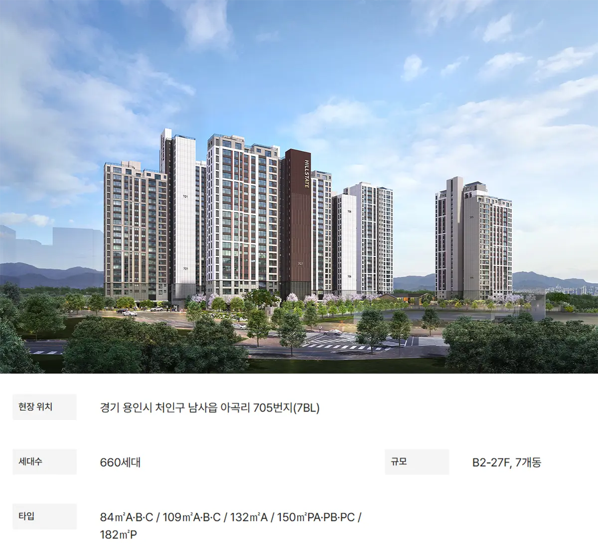 힐스테이트 용인 마크밸리 사업개요